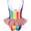 Lola & The Boys Swimwear Rainbow Tutu Swimsuit