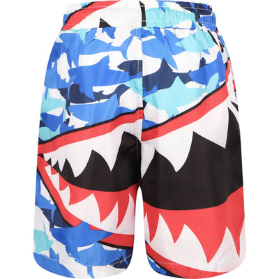 Lola + The Boys Swimwear Shark Bite Swim Trunks