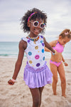 Lola + The Boys Swimwear Smiley Ruffle Swimsuit