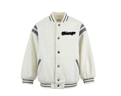 Lola + The Boys Teddy Varsity Chicago Jacket