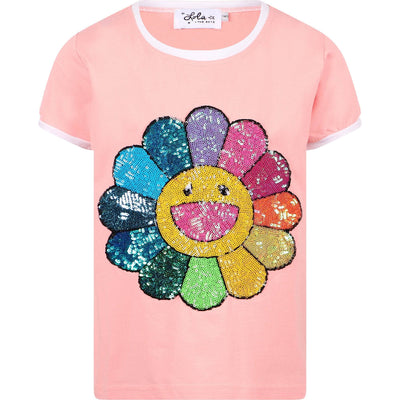 Lola + The Boys Tees Happy Daisy Ringer T-Shirt