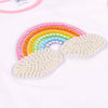 Lola + The Boys Tees Rainbow Pearl Patch T shirt