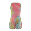 Lola + The Boys Tie Dye Velour Gem Short Set