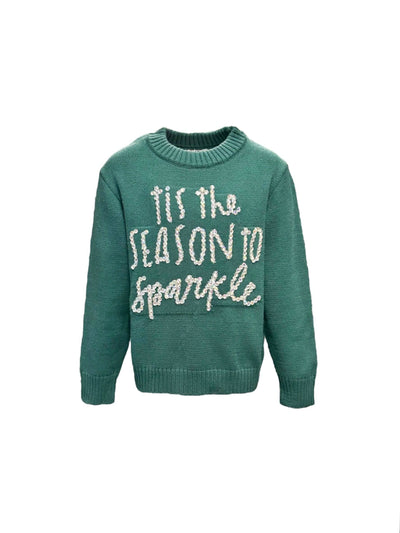 Lola + The Boys 2 Tis The Season to Sparkle Crystal Sweater