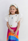 Lola + The Boys Tops Fruity Fun Ruffle Tee