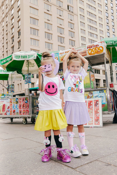 Lola + The Boys Tops Happy Emoji T-Shirt