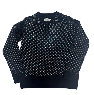 exclude-new-arriv Tops Sparkle Knit Polo