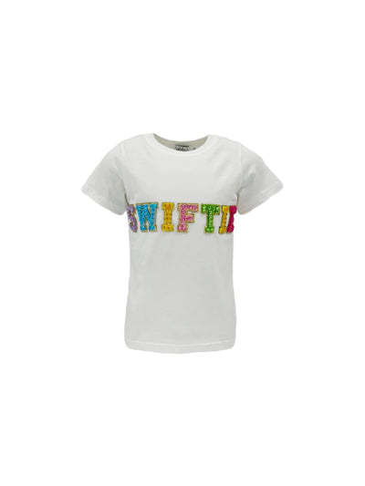 Lola + The Boys Tops Women's Crystal SWIFTIE T-shirt