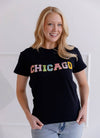 exclude-new-arriv Tops Women's Rainbow Chicago Gems T-shirt