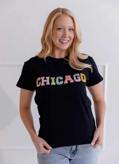 exclude-new-arriv Tops Women's Rainbow Chicago Gems T-shirt