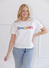 lola-spring Tops Women's Sequin Chicago T-shirt