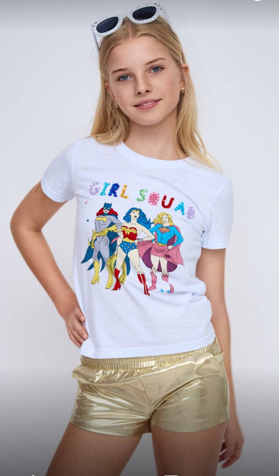 Lola + The Boys Tops Wonder Woman™ Girls Squad Tee