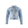 Lola + The Boys Unicorn queen denim jacket