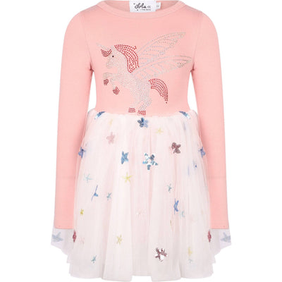 Lola + The Boys Unicorn & Stars Tutu Dress