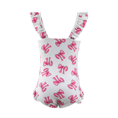 Lola + The Boys Water Color Bows Swimsuit