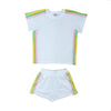 lola-spring White Rainbow Stripe Short Set