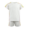 Lola + The Boys White Rainbow Stripe Short Set