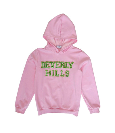 Lola + The Boys Women's Crystal BEVERLY HILLS Hoodie