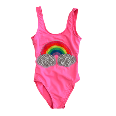 Lola + The Boys Women's Pearl Clouds Rainbow Swimsuit