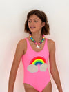 Lola + The Boys Women's Pearl Clouds Rainbow Swimsuit