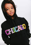 Lola + The Boys Adult Small Women's Rainbow Gem Chicago Hoodie