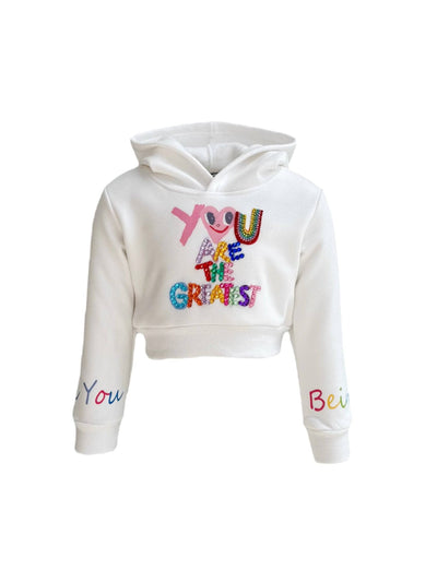 Lola + The Boys Women's You Are The Greatest Cropped Hoodie