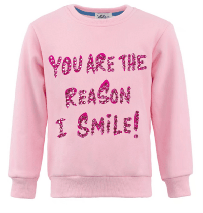 exclude-new-arriv Small Women's You are the reason I smile Sweatshirt