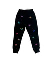 Lola + The Boys Womens Women's Butterfly Gem Joggers