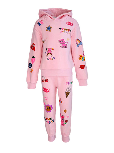 Lola + The Boys Womens Women's Doodle Art Set Pink