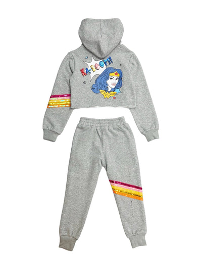 Lola + The Boys Wonder Woman Grey Set