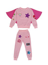 Lola + The Boys 2 Wonder Woman Pink Set with Cap