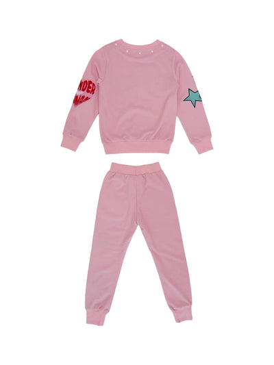 Lola + The Boys Wonder Woman Pink Set with Cap