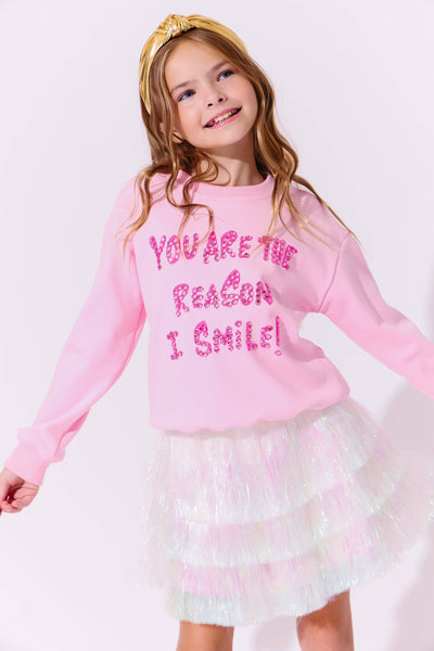 exclude-new-arriv You are the reason I smile Sweatshirt