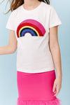 Lola + The Boys 3D Crystal Rainbow T-shirt