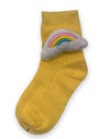 Lola + The Boys YELLOW 3D RAINBOW SOCKS