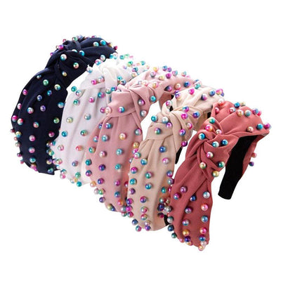 Lola + The Boys Accessories Candy Pearl Knot Headband