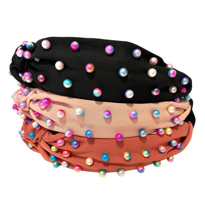 Lola + The Boys Accessories Candy Pearl Knot Headband