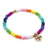 Charm It! Accessories 4mm Rainbow Stretch Bead Bracelet Charm It! Charms