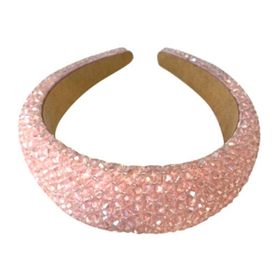 Lola + The Boys Accessories Baby Pink Crystal Encrusted Headband