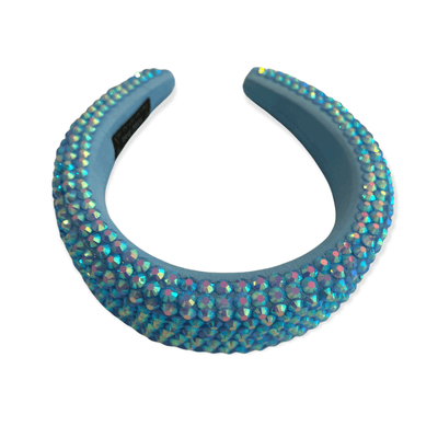 Lola + The Boys Accessories Baby Blue Crystal Encrusted Headband