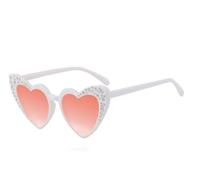 Lola & The Boys Accessories Crystal mini  Heart Sunglasses