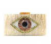 Lola + The Boys Accessories Evil Eye Acrylic Clutch