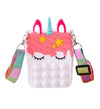 Lola & The Boys Accessories White Unicorn Fidget Crossbody Purse