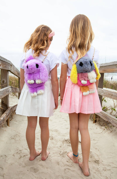 Lola + The Boys Accessories Multi color Floppy Furry Bunny Purses