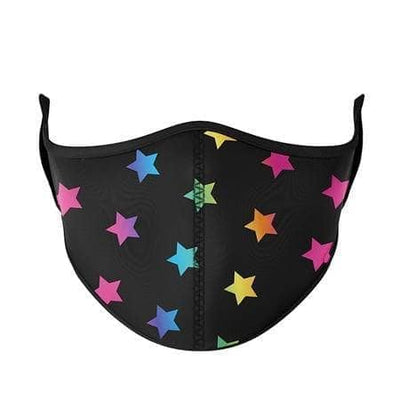 Lola + The Boys Accessories Rainbow Stars Graphic Print Mask (8 & up)