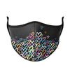 Lola + The Boys Accessories Colorful hearts Graphic Print Mask (8 & up)