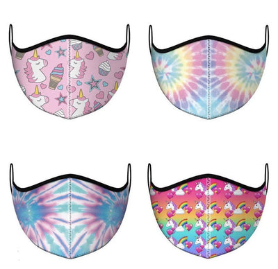 Lola + The Boys Accessories Pastel Tie dye Graphic Print Mask (Kids 3-7)