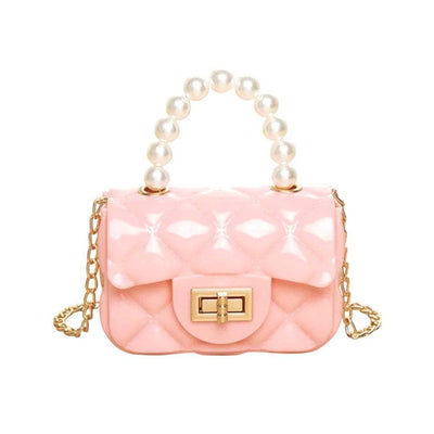 Lola + The Boys Accessories Pink Mini Coco Pearl Purse