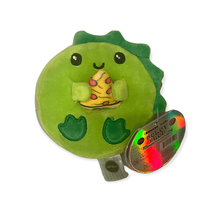 Lola + The Boys Accessories Green Dino with Pizza Mini Donut Scented Plush Squishy