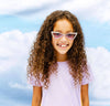 Lola + The Boys Accessories Purple Crystal Wing Sunglasses